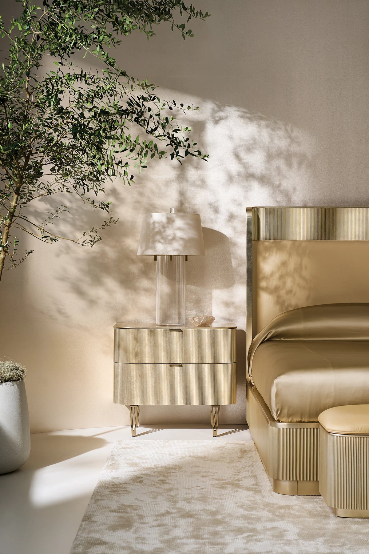 Caracole Love Closed Nightstand – view 12 – Lusso Furniture Miami