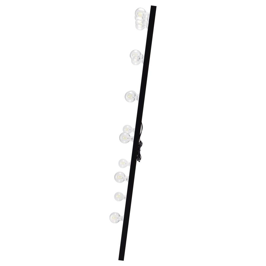 Zayan 32 x 71 Inch Floor Mirror LED Lighting Black Gloss-zoom-6