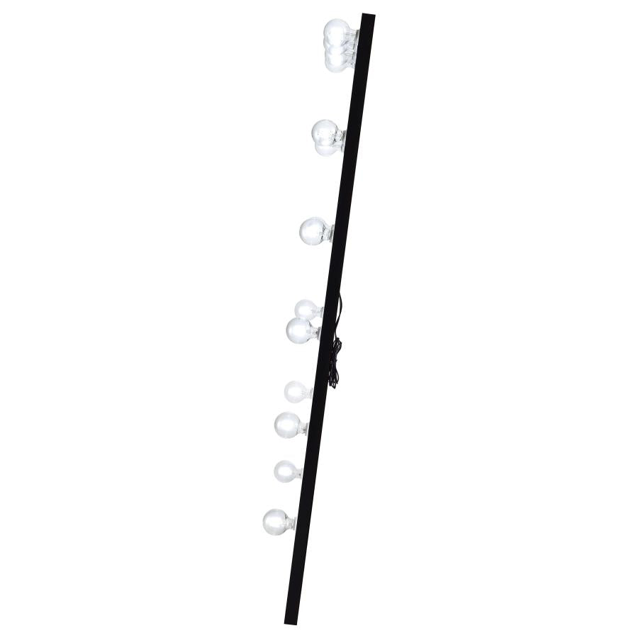 Zayan 32 x 71 Inch Floor Mirror LED Lighting Black Gloss-zoom-7
