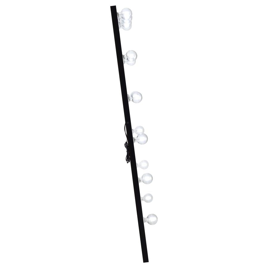 Zayan 32 x 71 Inch Floor Mirror LED Lighting Black Gloss-zoom-11
