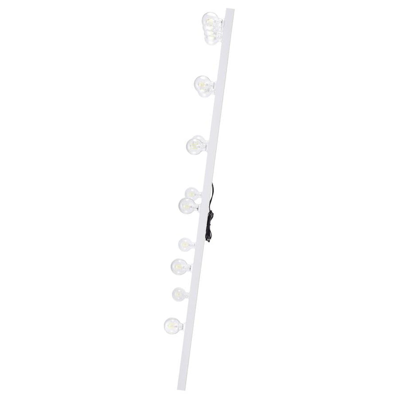 Zayan 32 x 71 Inch Floor Mirror LED Lighting White Gloss-zoom-
