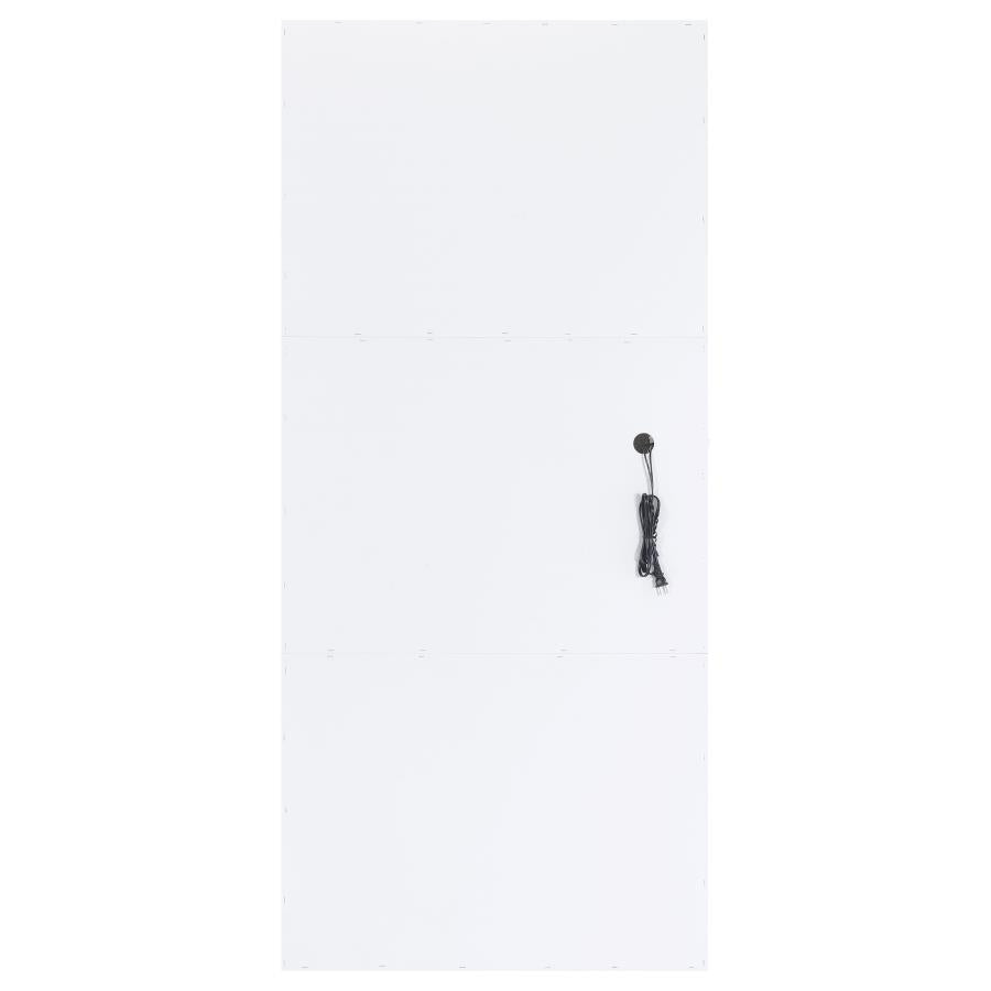 Zayan 32 x 71 Inch Floor Mirror LED Lighting White Gloss-zoom-9