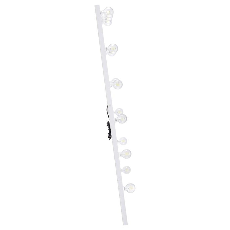 Zayan 32 x 71 Inch Floor Mirror LED Lighting White Gloss-zoom-