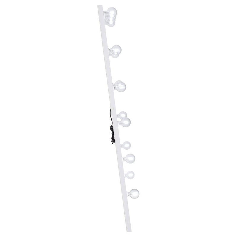Zayan 32 x 71 Inch Floor Mirror LED Lighting White Gloss-zoom-