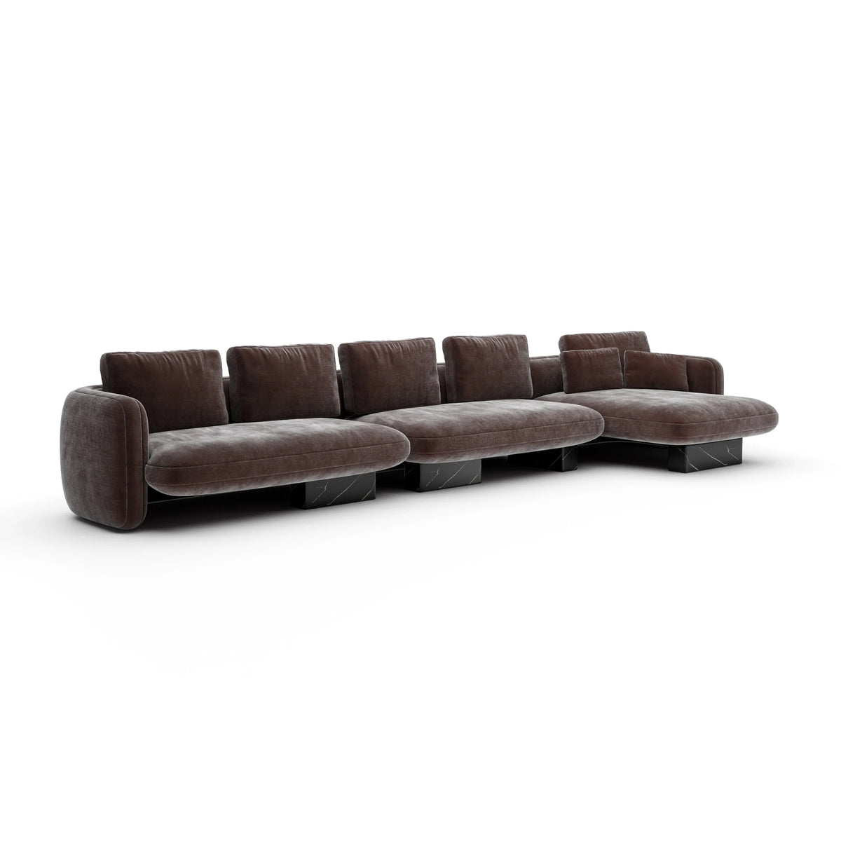 Caracole Overlap Sectional – top view – Lusso Furniture Miami
