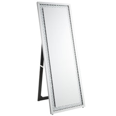 ACME Nysa Floor Mirror – angle view – Lusso Furniture Miami