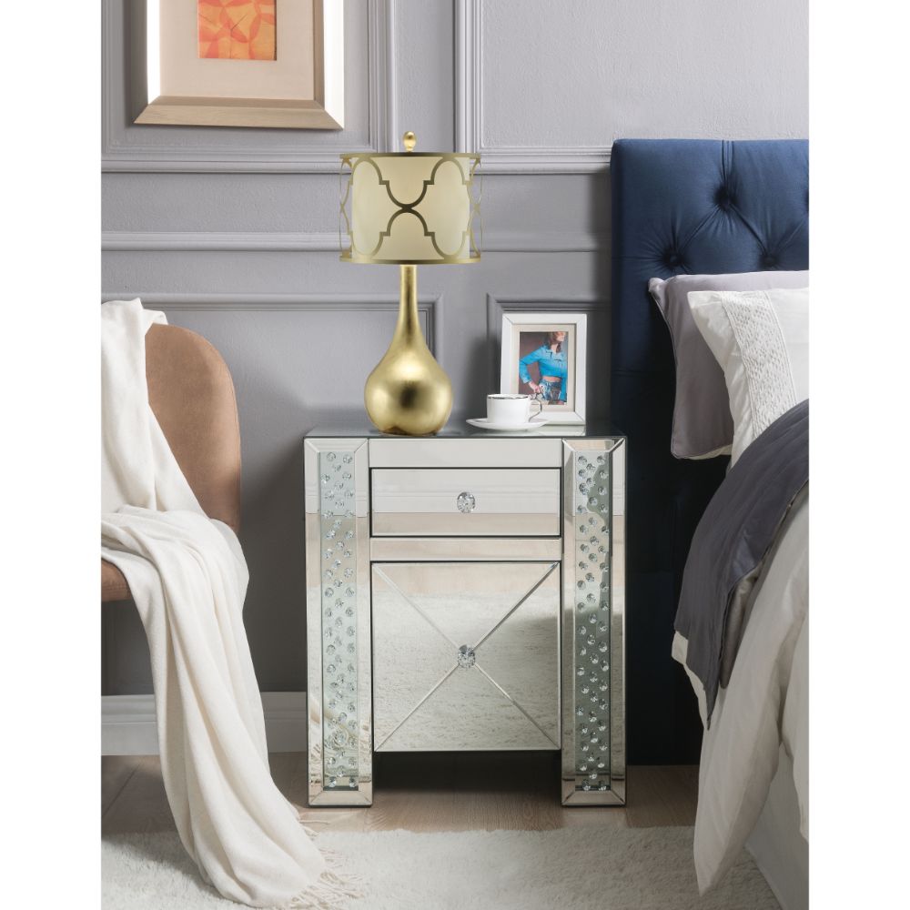 ACME Nysa Accent Table – angle view – Lusso Furniture Miami
