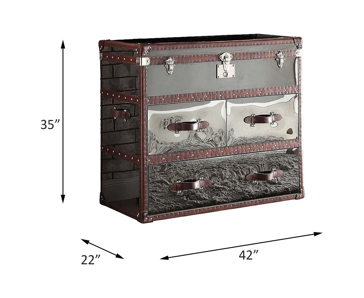 ACME Aberdeen Console Cabinet – angle view – Lusso Furniture Miami