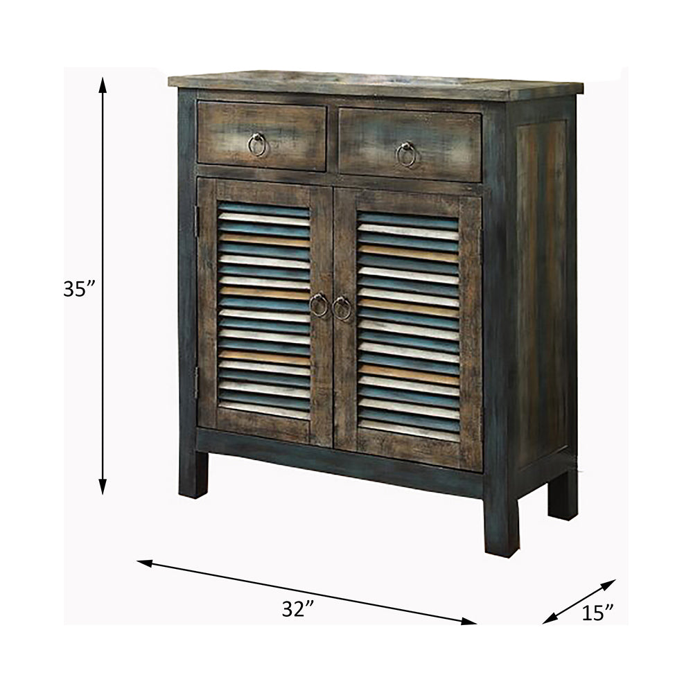ACME Glancio Console Cabinet – side view – Lusso Furniture Miami