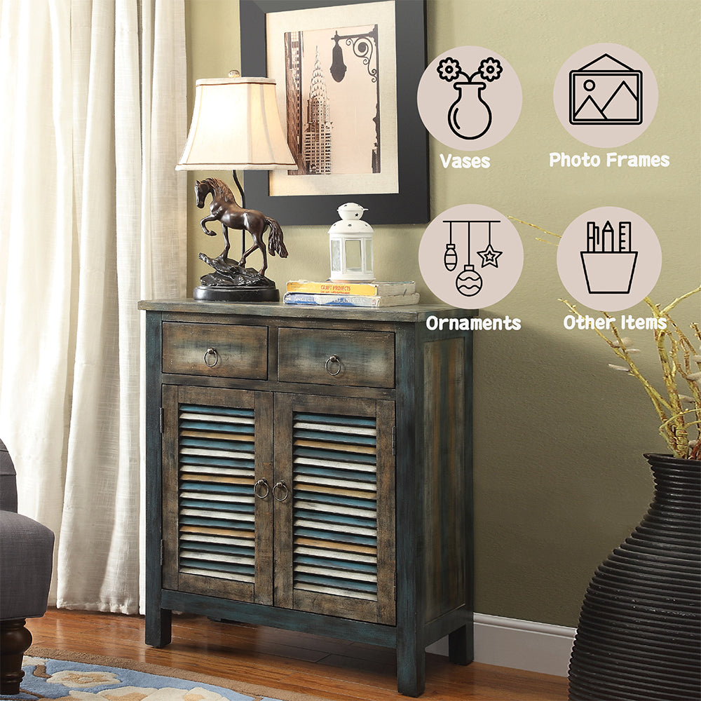 ACME Glancio Console Cabinet – detail – Lusso Furniture Miami