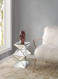 ACME Dominic Pedestal Stand – front view – Lusso Furniture Miami