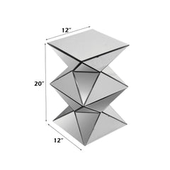 ACME Dominic Pedestal Stand – angle view – Lusso Furniture Miami