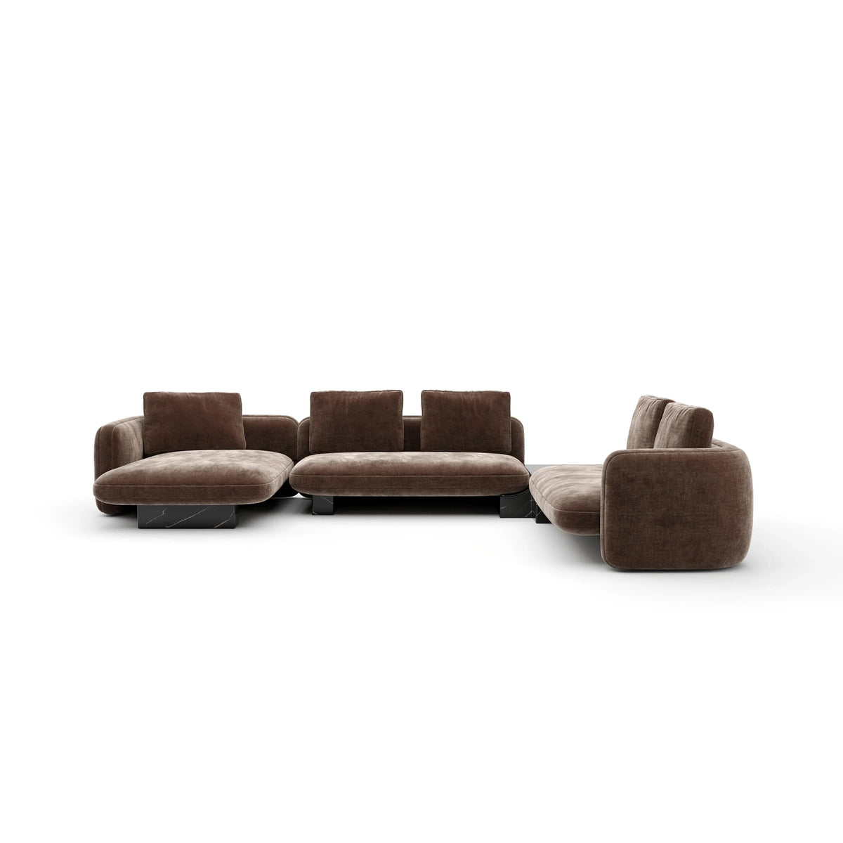 Caracole Overlap Sectional – view 86 – Lusso Furniture Miami