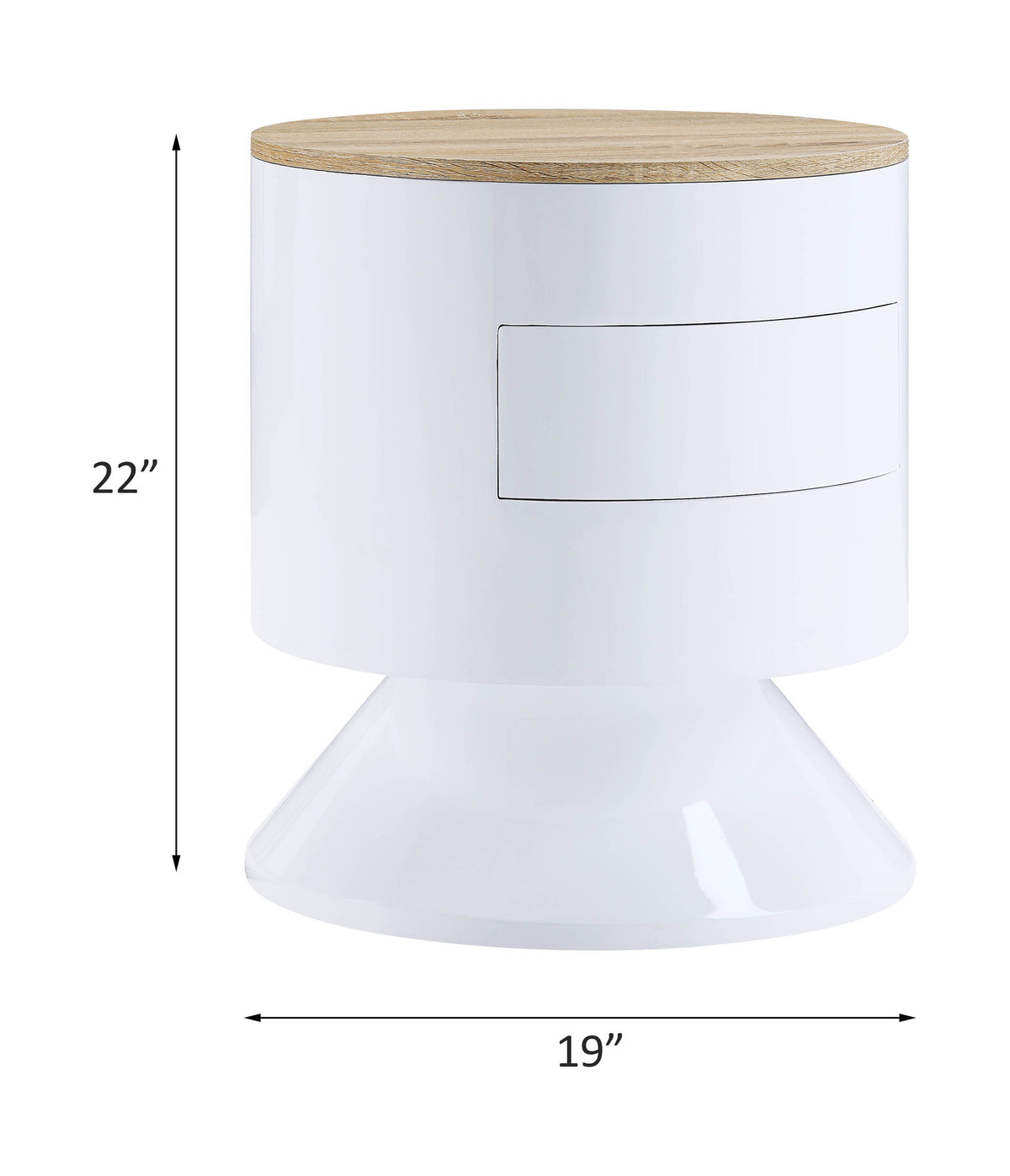 ACME Otith Accent Table – angle view – Lusso Furniture Miami