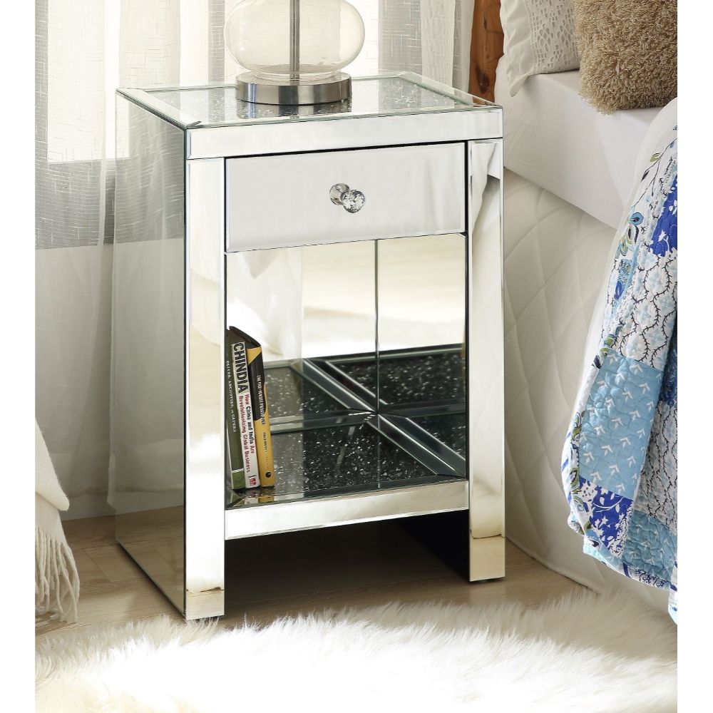 ACME Noralie Accent Table – front view – Lusso Furniture Miami