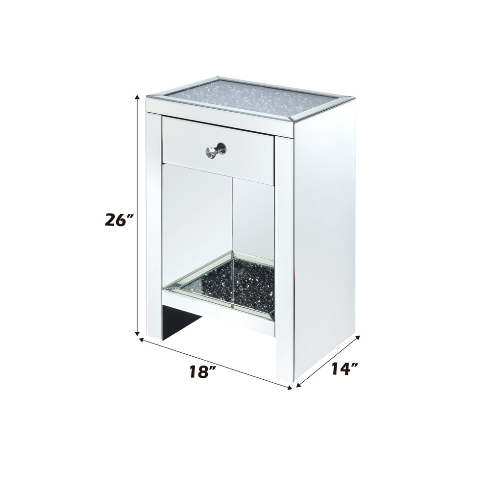 ACME Noralie Accent Table – angle view – Lusso Furniture Miami
