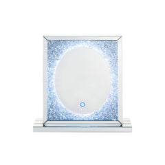 ACME Noralie LED Accent Mirror – angle view – Lusso Furniture Miami