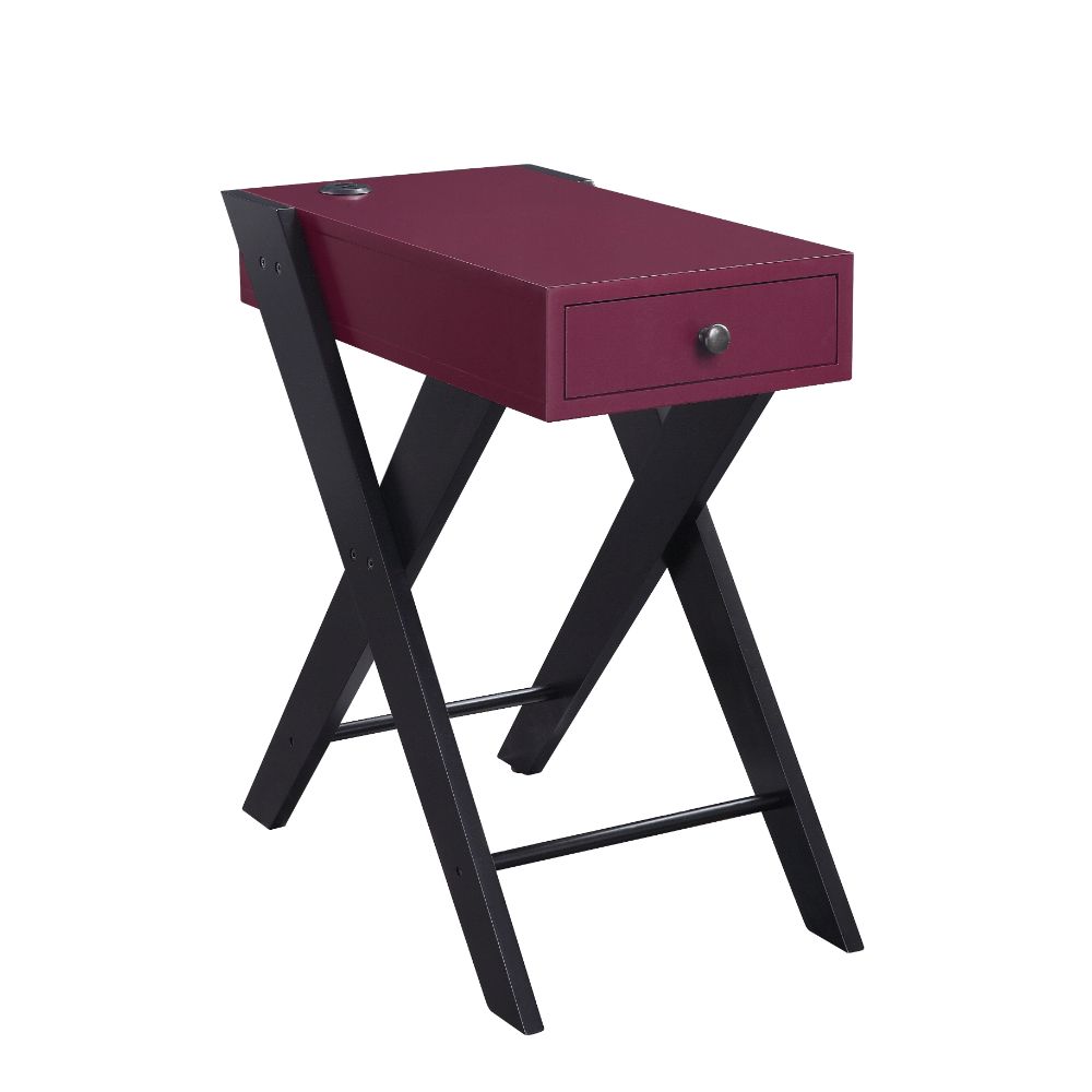 ACME Fierce USB Accent Table – front view – Lusso Furniture Miami