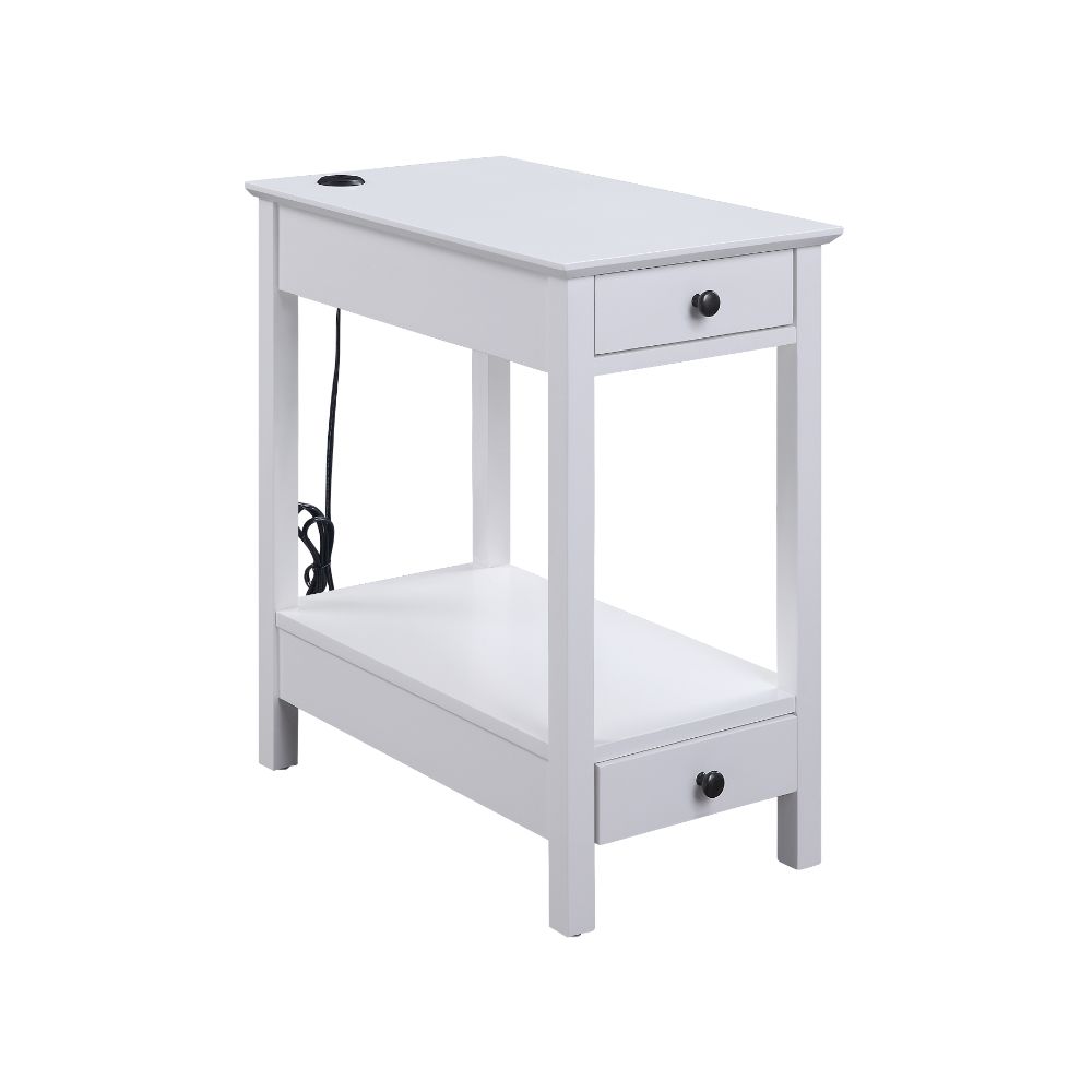 ACME Byzad USB Accent Table – front view – Lusso Furniture Miami