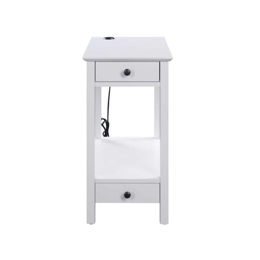 ACME Byzad USB Accent Table – angle view – Lusso Furniture Miami