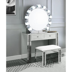 ACME Noralie Accent Mirror – side view – Lusso Furniture Miami