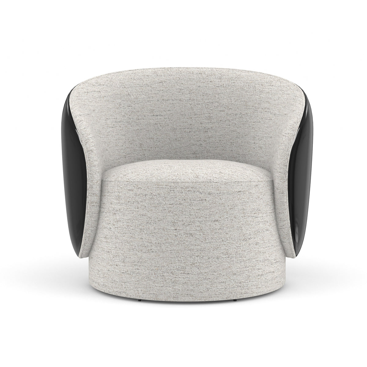 Caracole Cuff Swivel Chair – front view – Lusso Furniture Miami