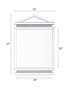 ACME Lotus Accent Mirror – angle view – Lusso Furniture Miami