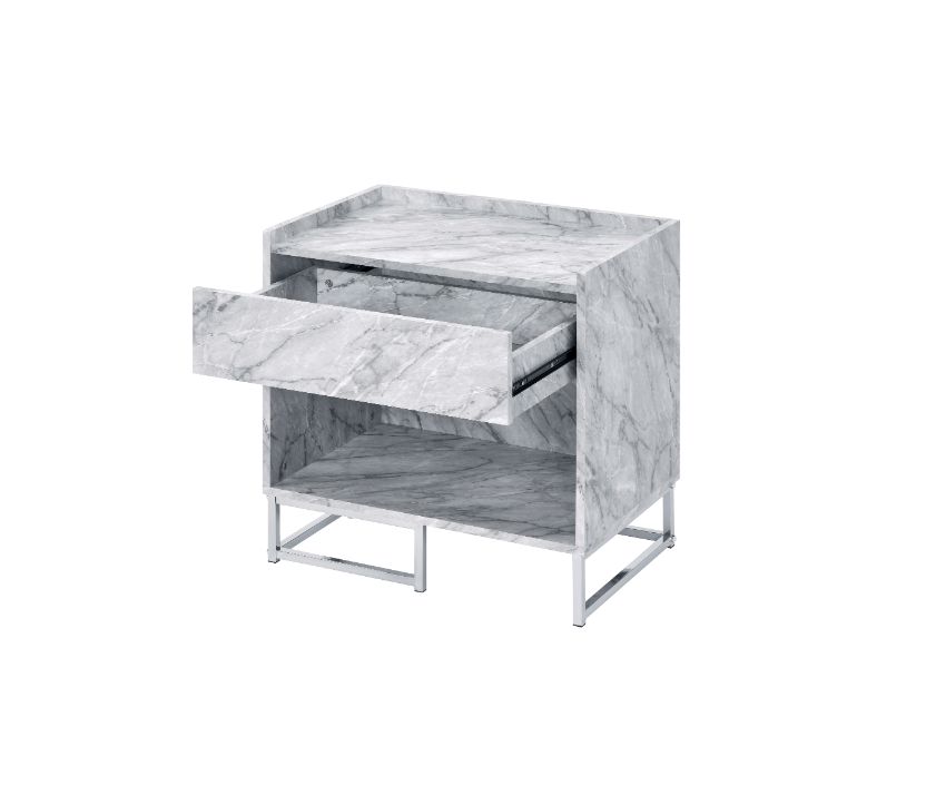 ACME Azrael Accent Table – angle view – Lusso Furniture Miami
