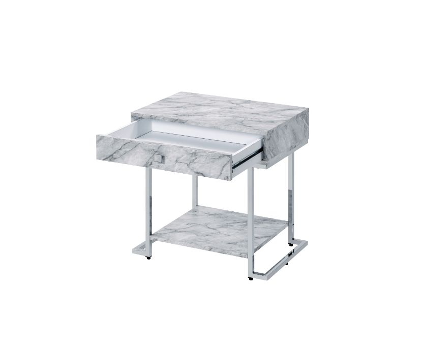 ACME Wither Accent Table – angle view – Lusso Furniture Miami