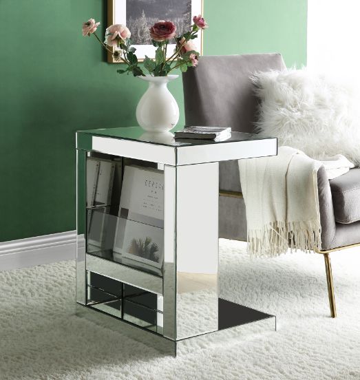 ACME Dominic Accent Table – angle view – Lusso Furniture Miami