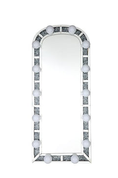 ACME Noralie Floor Mirror – angle view – Lusso Furniture Miami