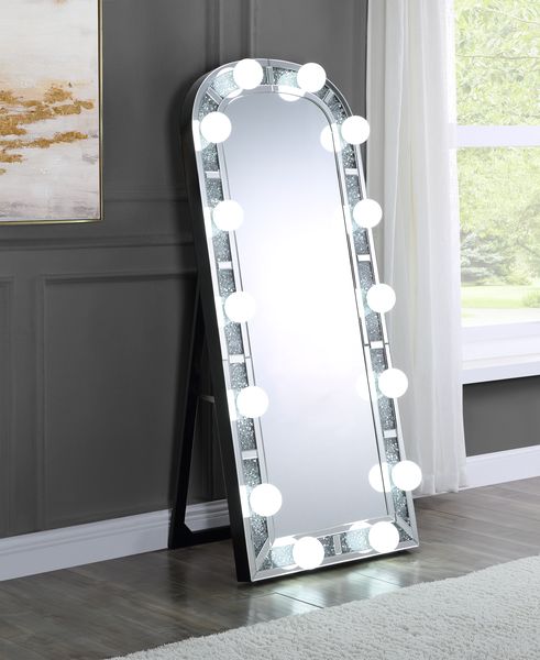 ACME Noralie Floor Mirror – detail – Lusso Furniture Miami