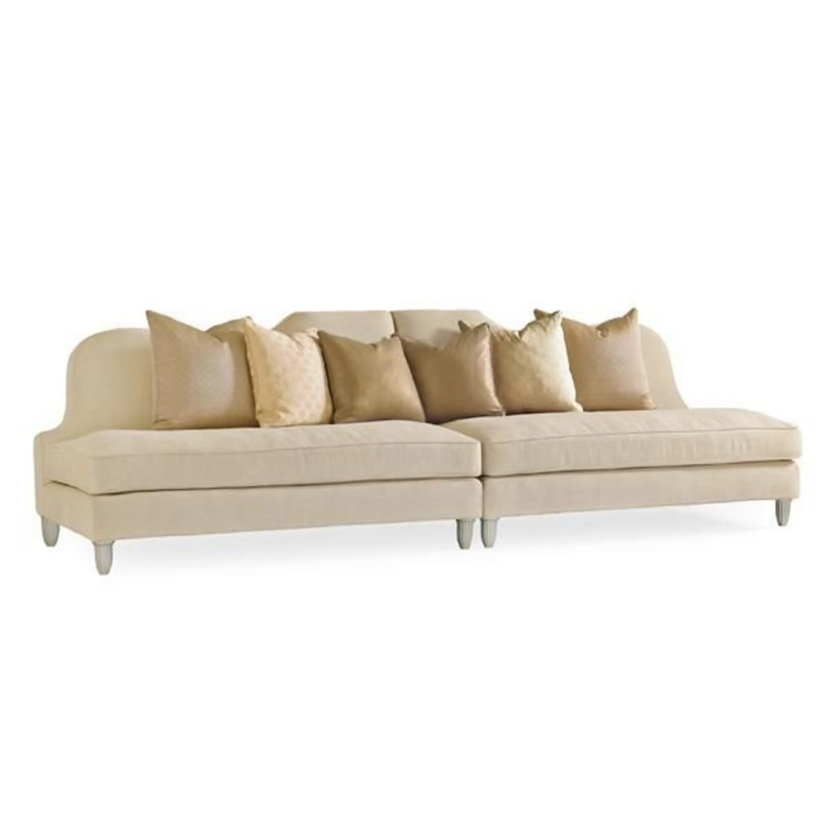 Caracole Ooh La La Left Arm Sofa – angle view – Lusso Furniture Miami