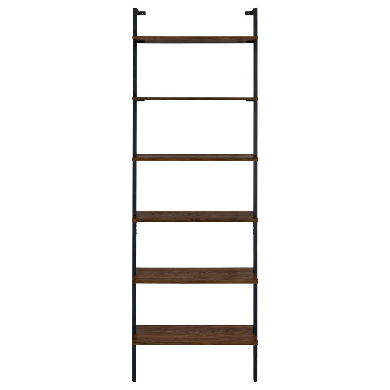 Owens 96-inch 6-shelf Wall Bookshelf Walnut-zoom-