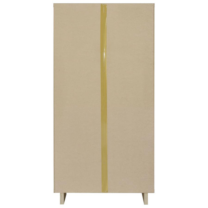 Dalton 65-inch 6-shelf Bookcase White and Distressed Pine-zoom-