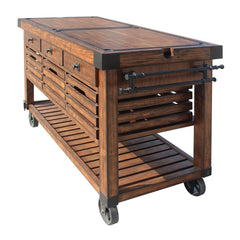 ACME Kaif Kitchen Cart – angle view – Lusso Furniture Miami