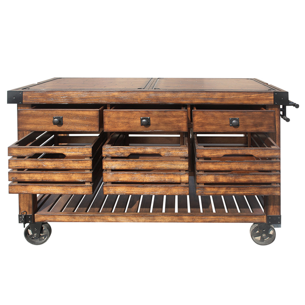 ACME Kaif Kitchen Cart – room setting – Lusso Furniture Miami
