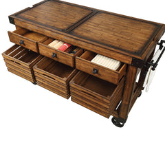 ACME Kaif Kitchen Cart – top view – Lusso Furniture Miami