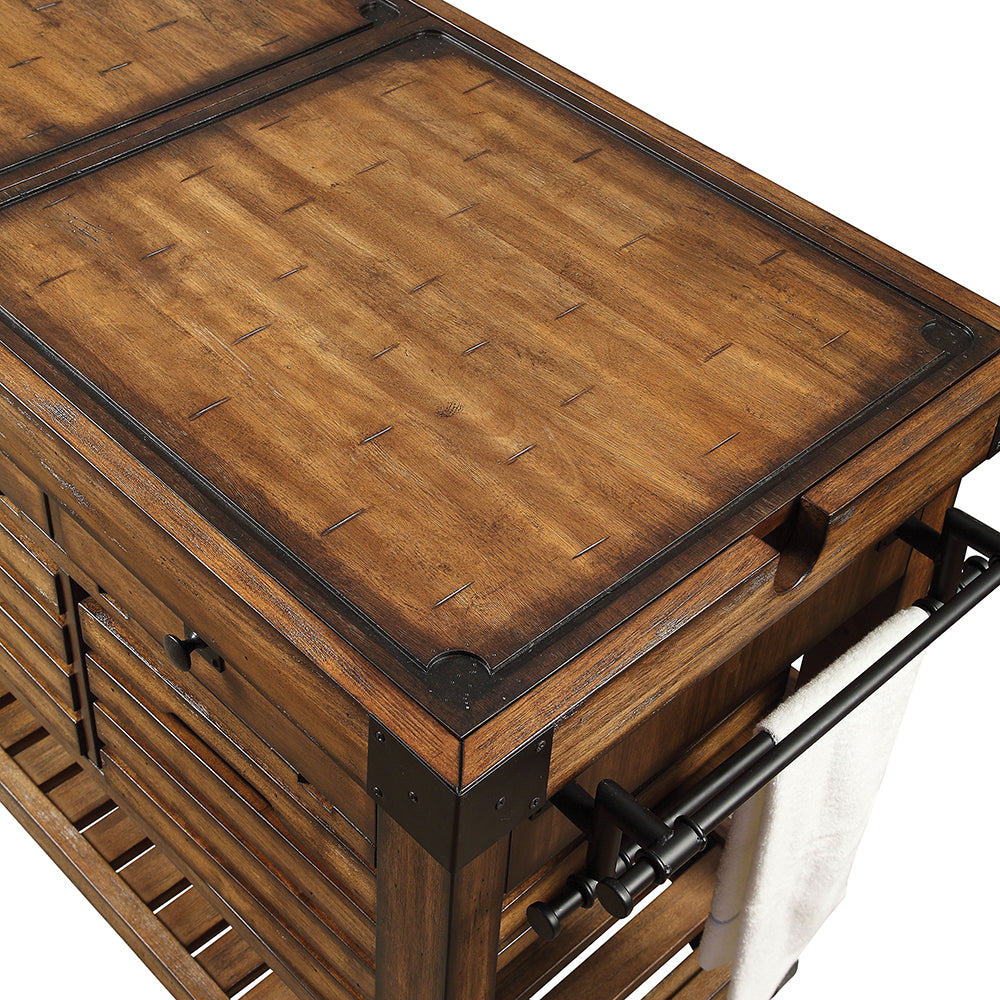 ACME Kaif Kitchen Cart – close-up – Lusso Furniture Miami