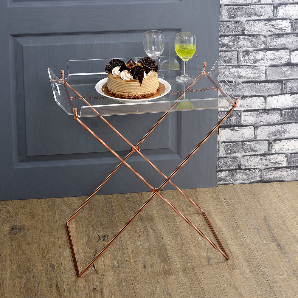 ACME Cercie Tray Table – front view – Lusso Furniture Miami