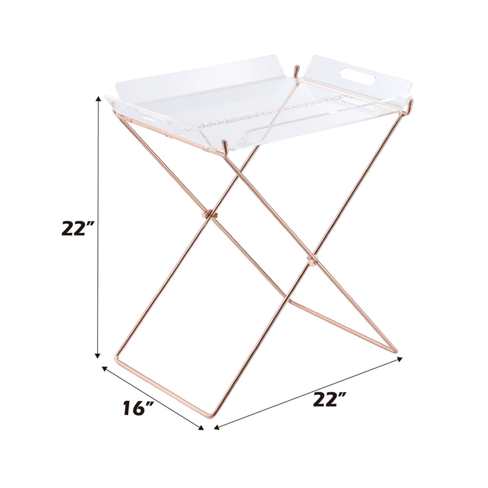 ACME Cercie Tray Table – room setting – Lusso Furniture Miami