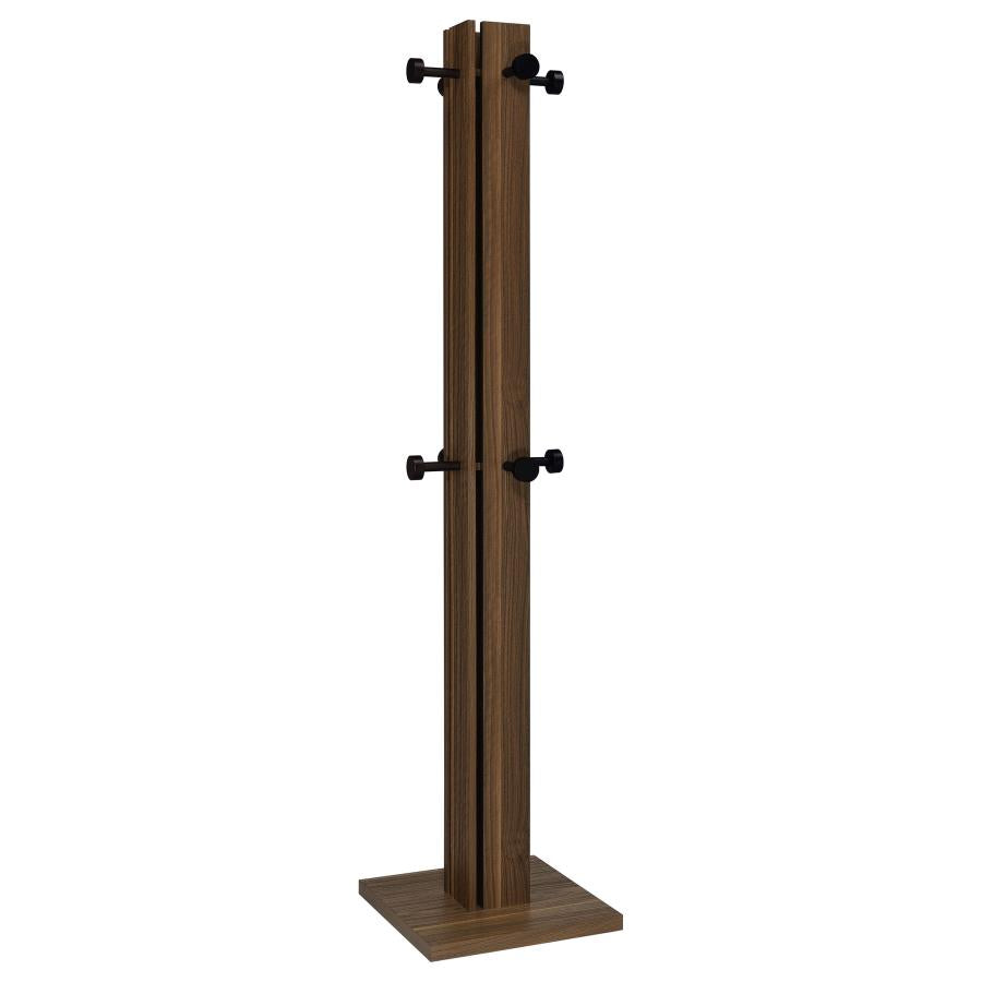 Rikkie Engineered Wood Coat Rack Walnut-1