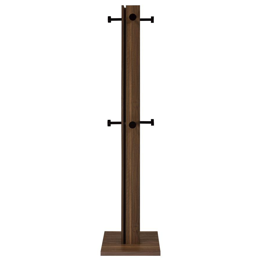 Rikkie Engineered Wood Coat Rack Walnut-zoom-3