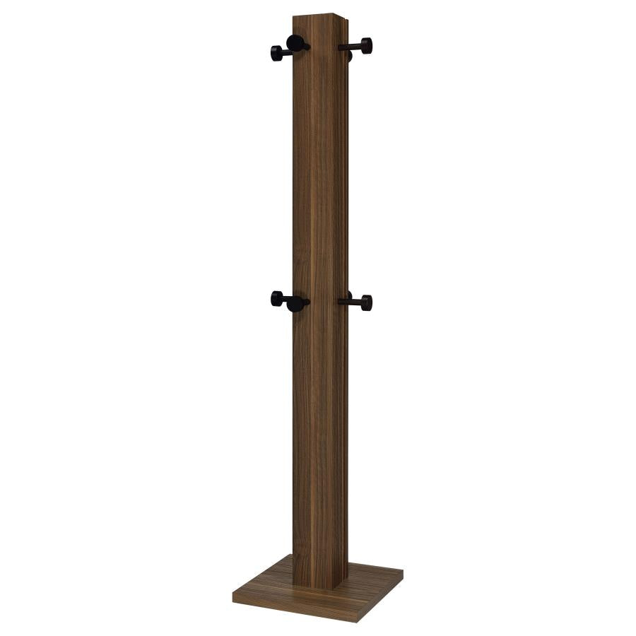 Rikkie Engineered Wood Coat Rack Walnut-zoom-4