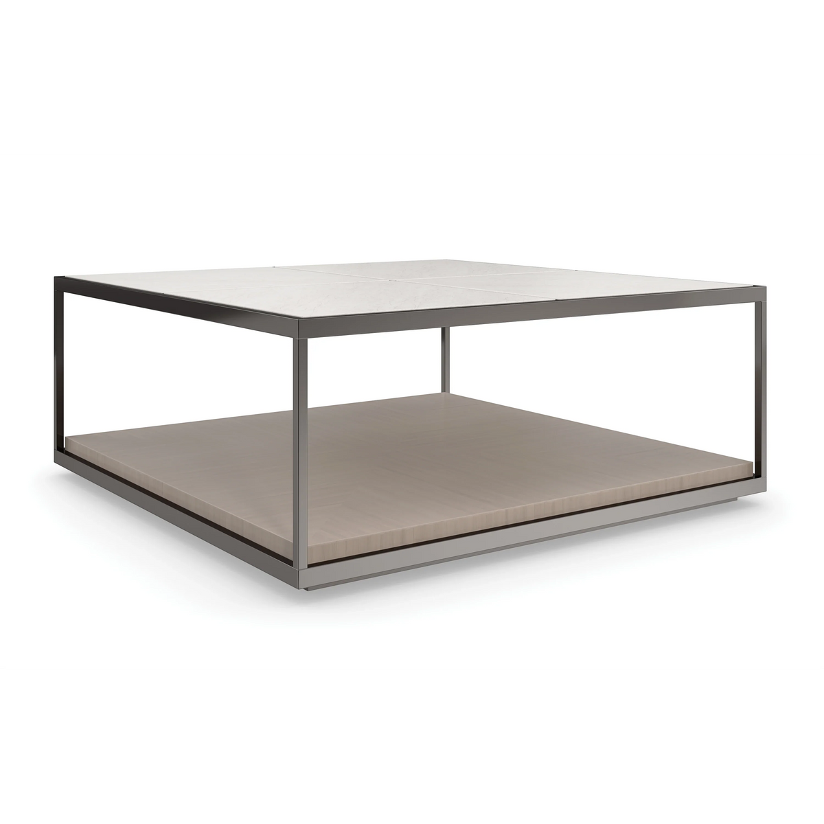 Caracole Cartesian Cocktail Table – side view – Lusso Furniture Miami
