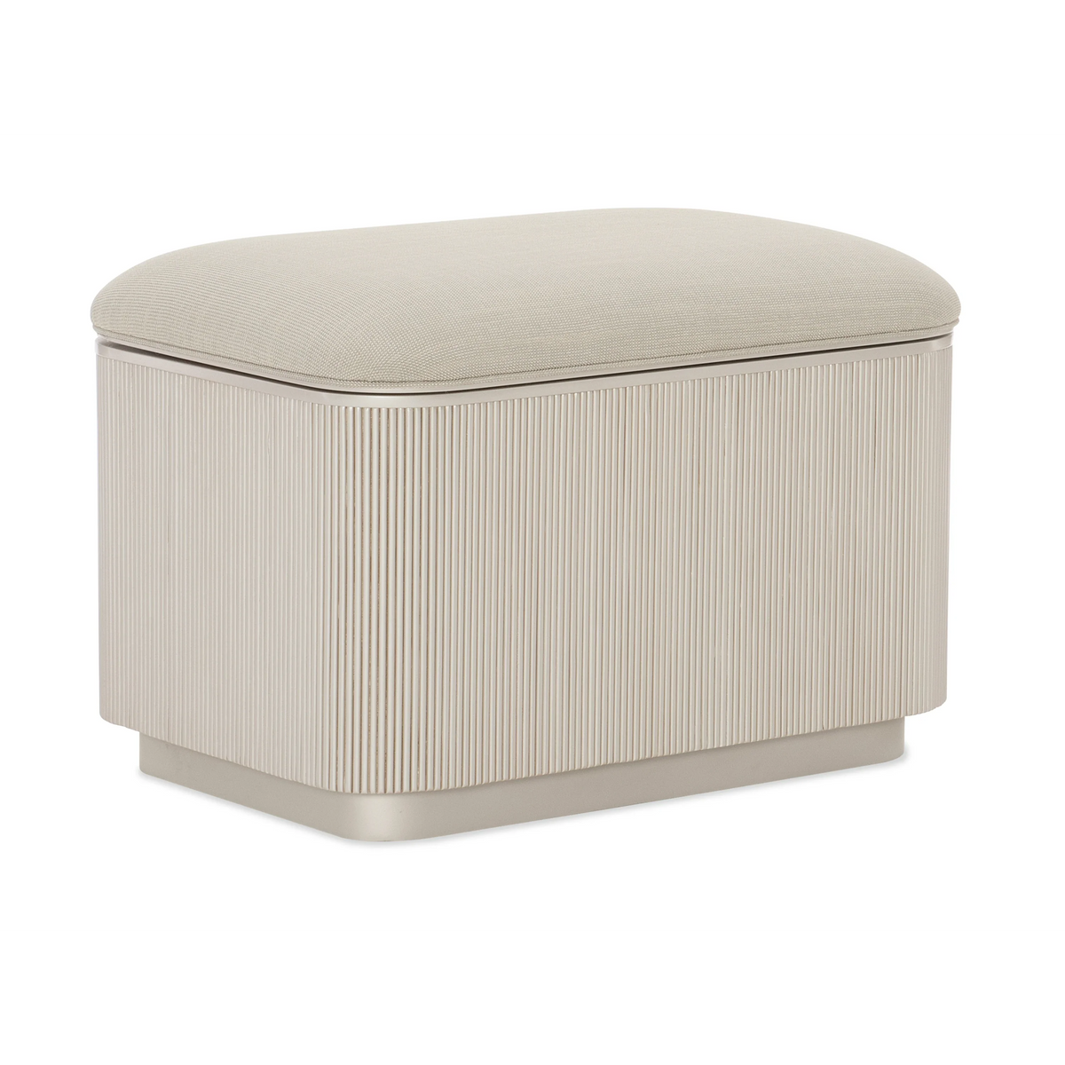 Caracole Love Ottoman – side view – Lusso Furniture Miami