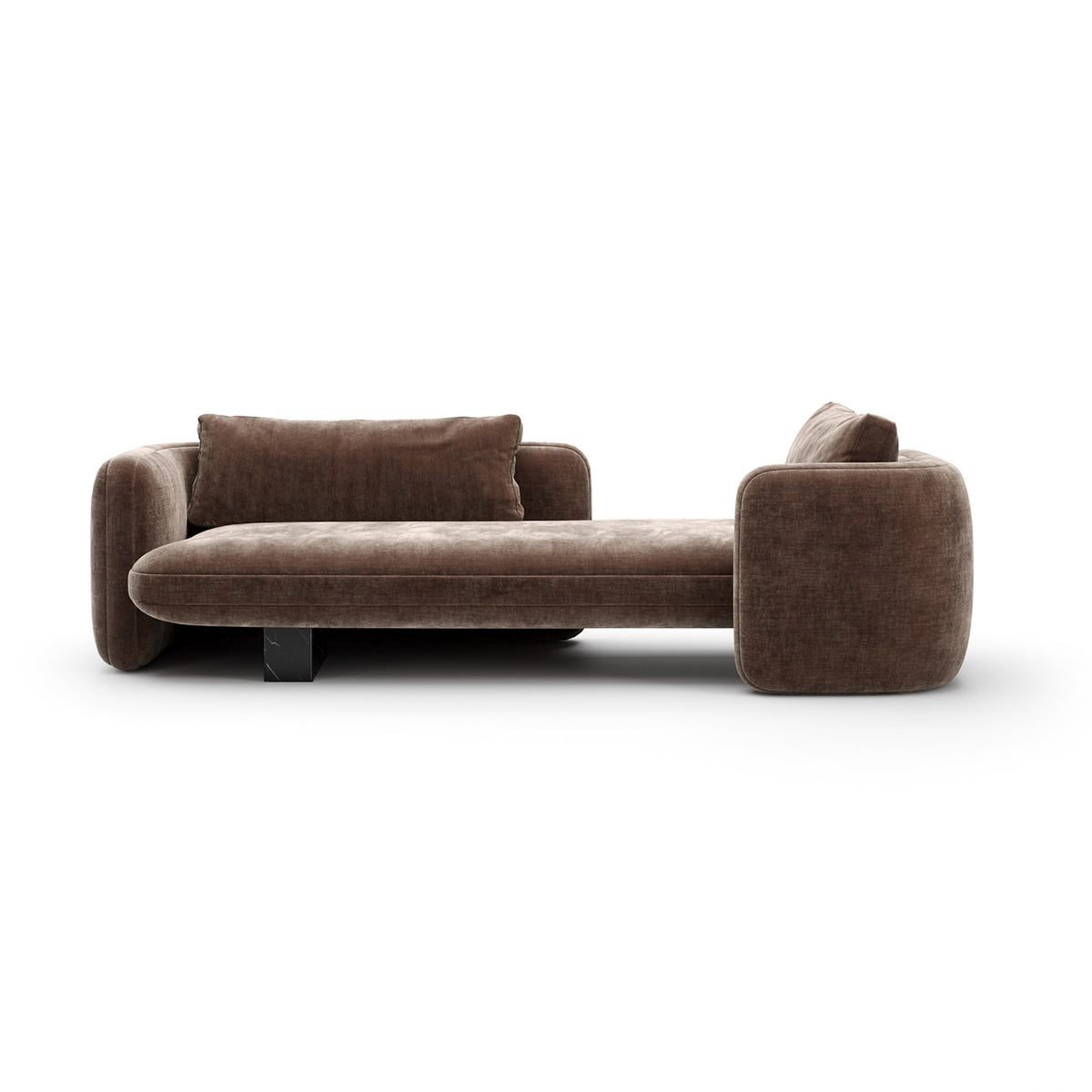 Caracole Overlap Chaise – front view – Lusso Furniture Miami
