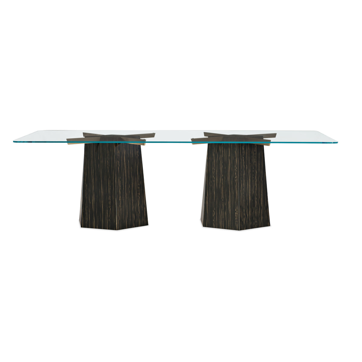 Caracole Vector Dining Table – front view – Lusso Furniture Miami