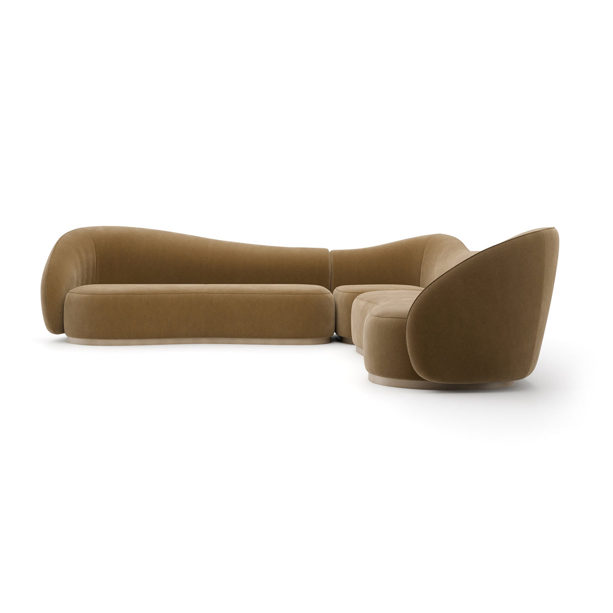 Caracole Kalahari Sectional – front view – Lusso Furniture Miami