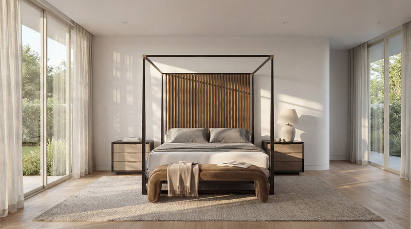 Caracole Pinstripe Bed-zoom-